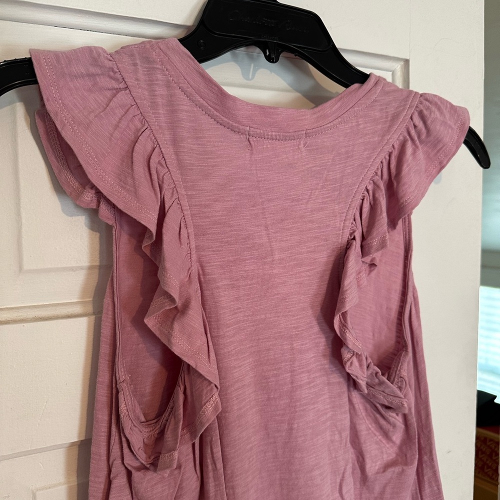 Pink Ruffle Sleeve Tank - Picture 4 of 5